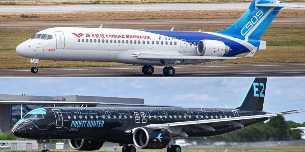 How China's First Homegrown C909 Airliner Compares to the Competition