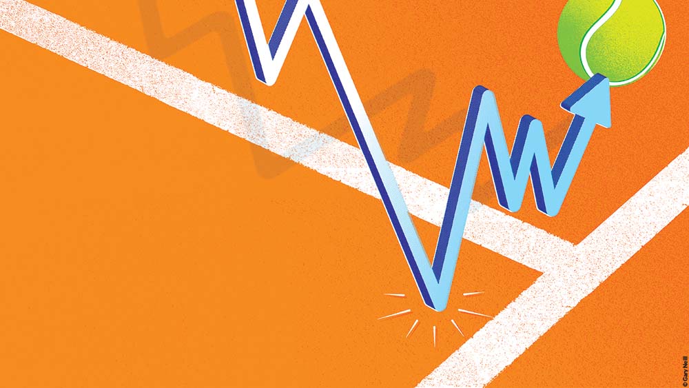stock market forecast for the next six months, concept